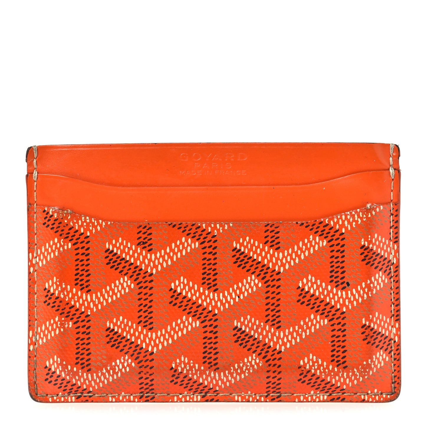 Goyardine Saint Sulpice Card Holder Orange