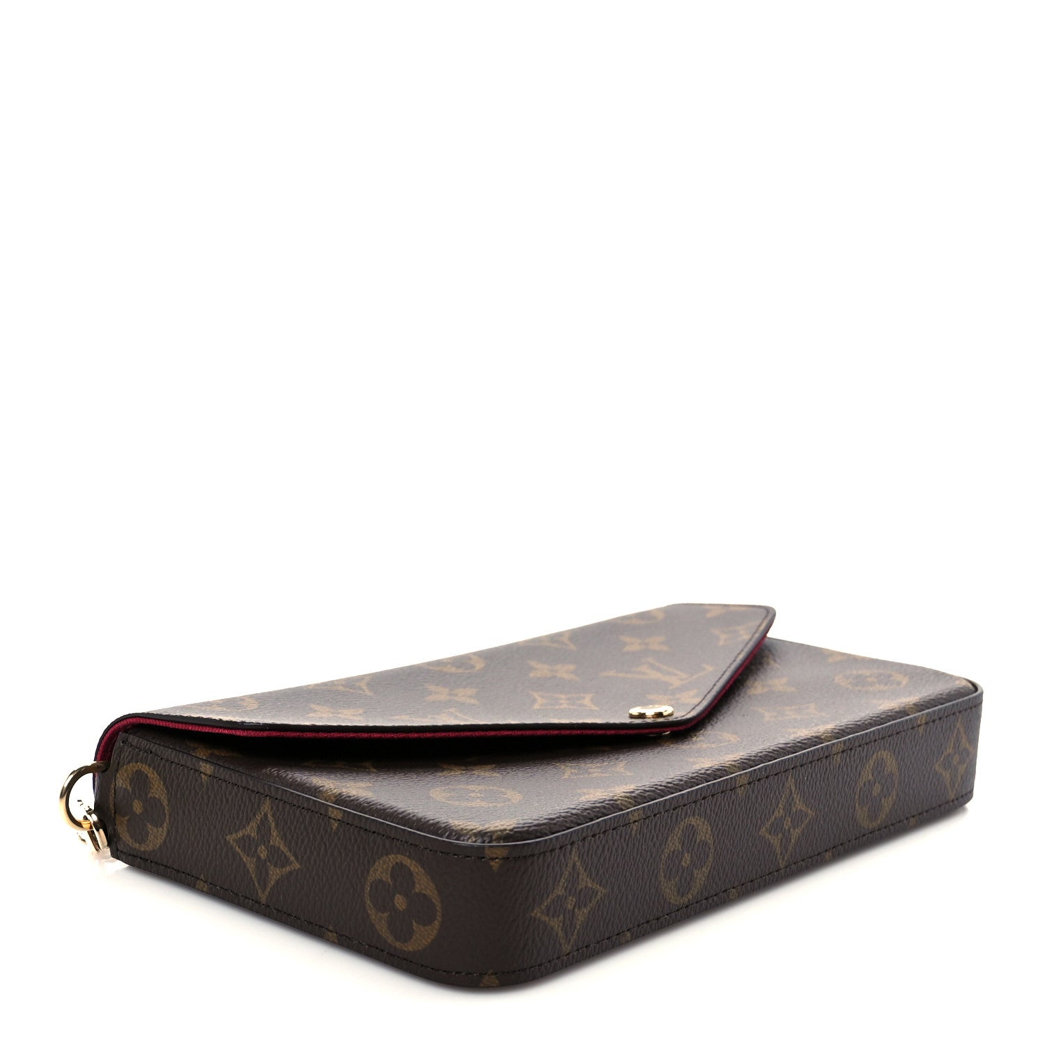 Louis Vuitton Monogram Pochette Felicie Chain Wallet Fuchsia 5 of 13