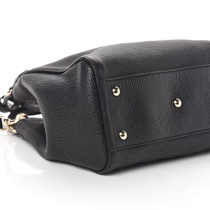 Gucci Pebbled Calfskin Small Soho Shoulder Bag Black 8 of 9