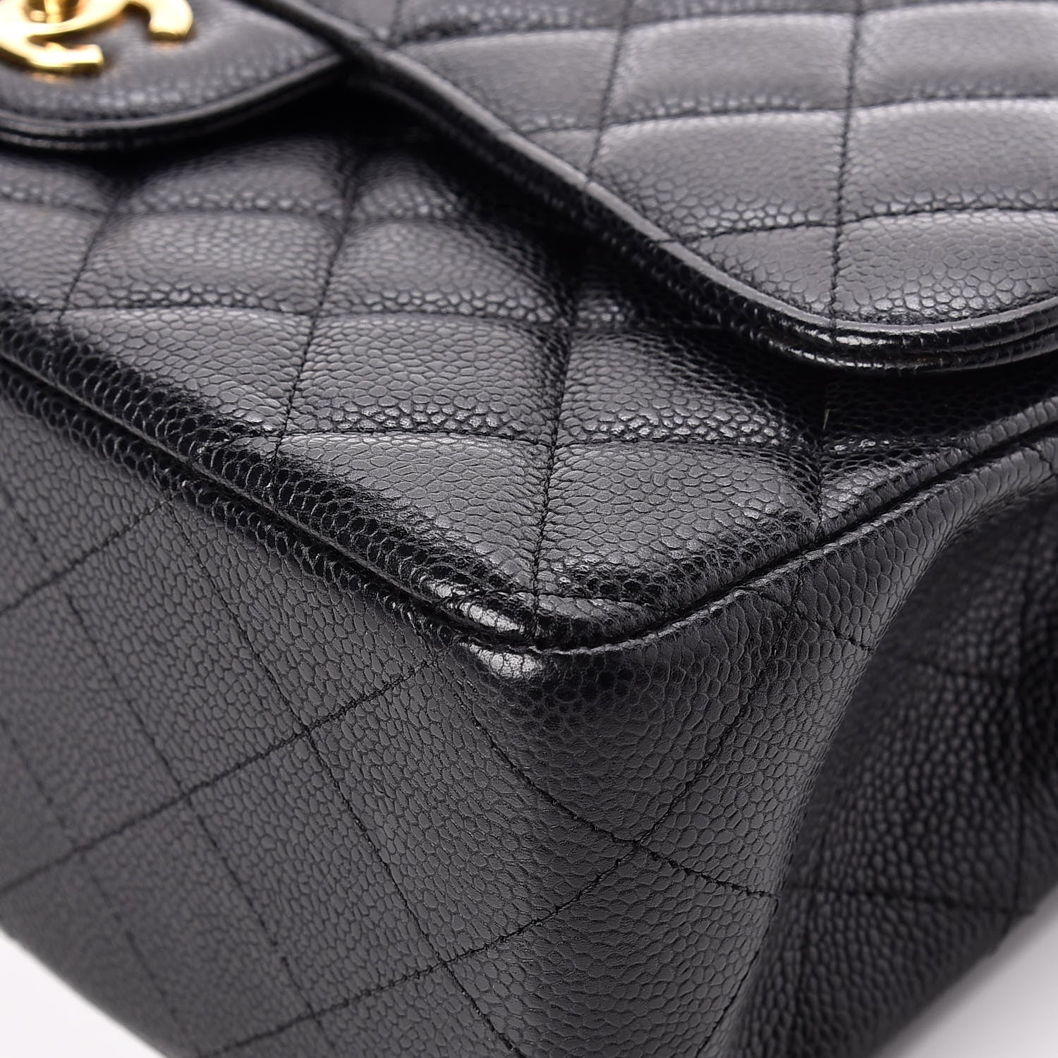 Chanel Caviar Quilted Jumbo Double Flap Black 11 of 19