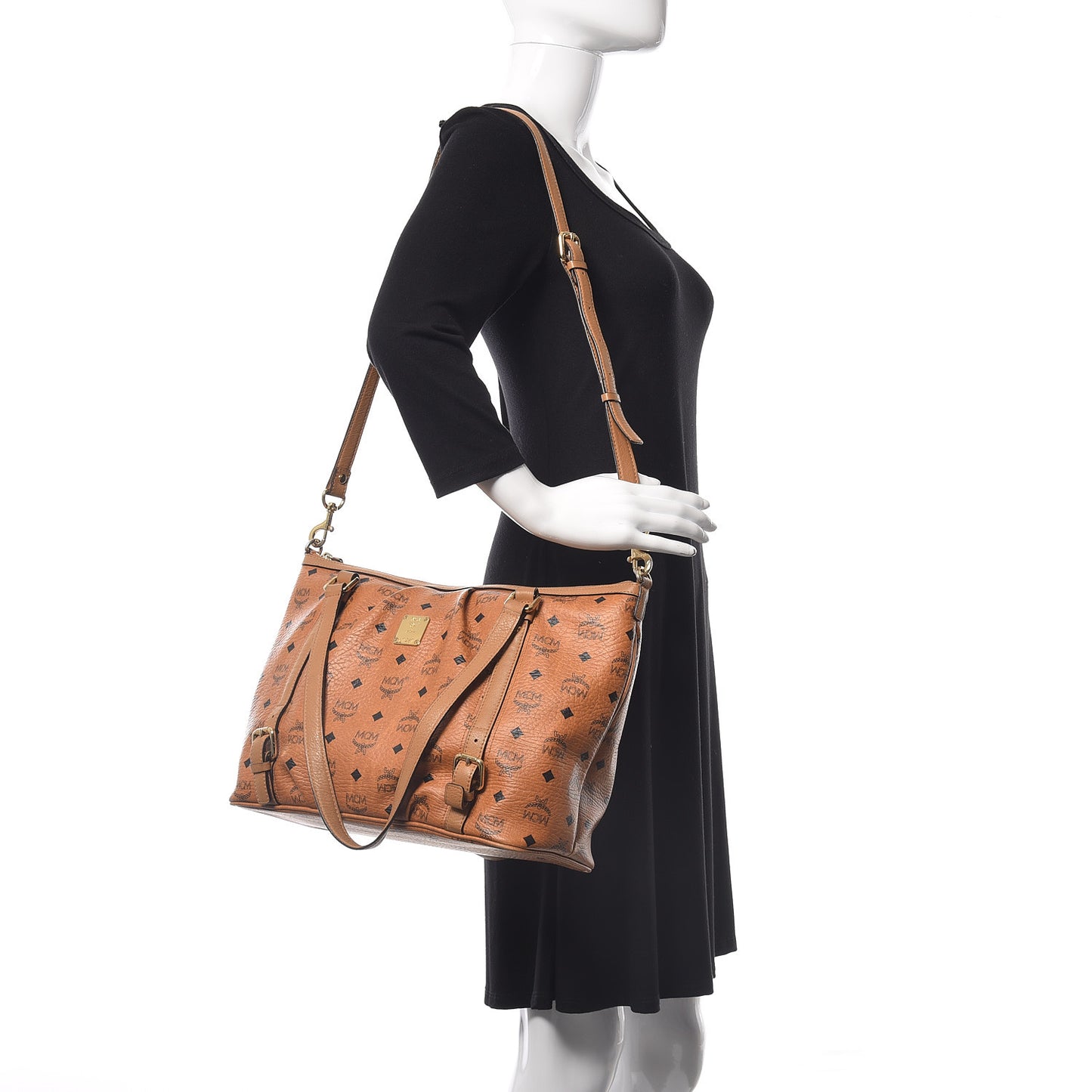 Visetos Medium Essentials Shopper Tote Cognac