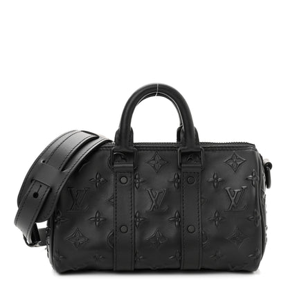 Louis Vuitton Monogram Seal Keepall XS Black 1 of 9