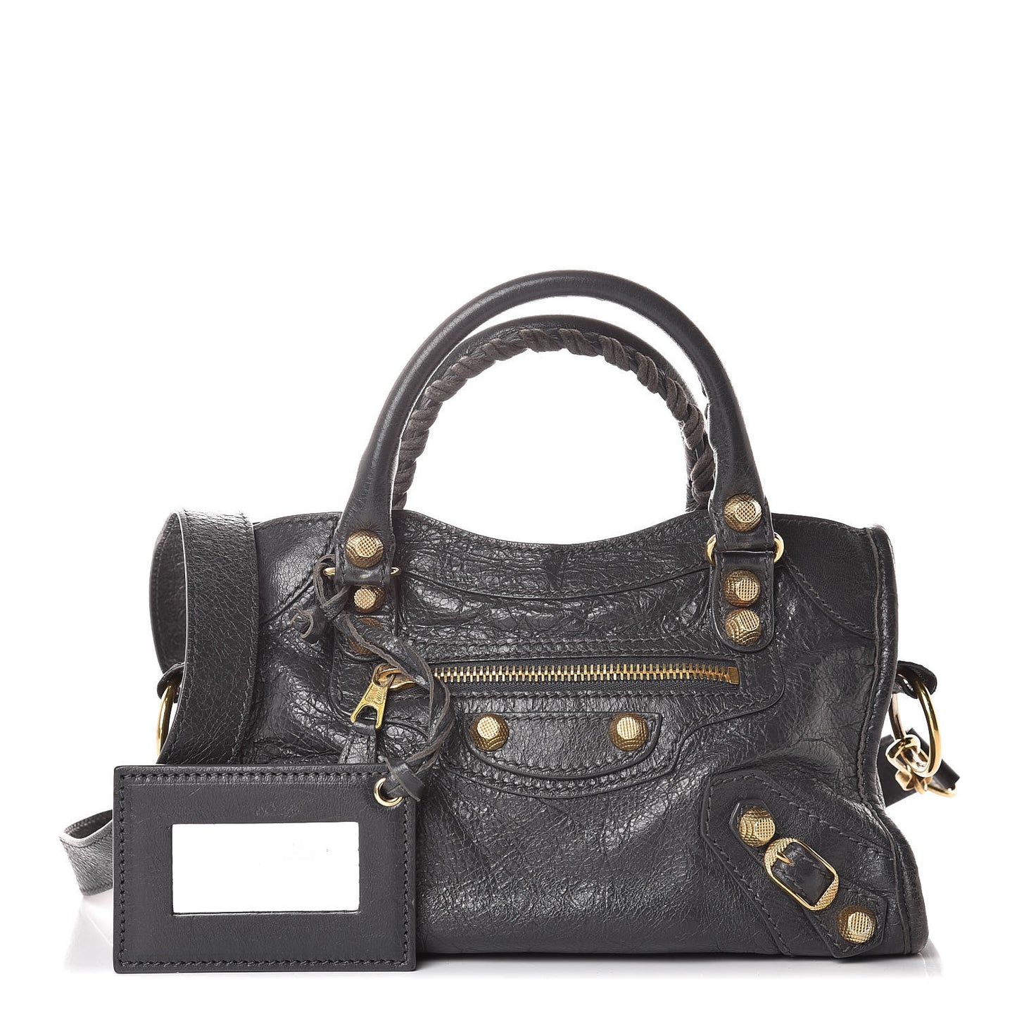 Agneau Giant 12 Gold Hardware Mini City Gris Fossile
