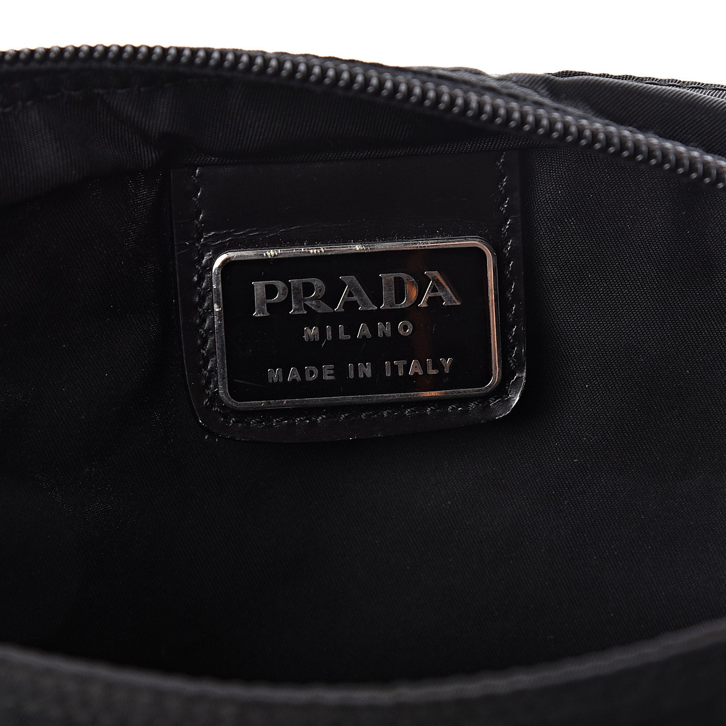 Nylon Flat Messenger Bag Black