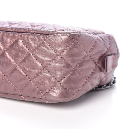 Chanel Metallic Aged Calfskin Quilted Small Reissue Camera Case Rose Fonce 10 of 10