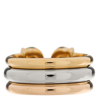 Cartier 18K Pink Yellow White Gold 8mm C De Cartier Ring 53 6.5 3 of 5