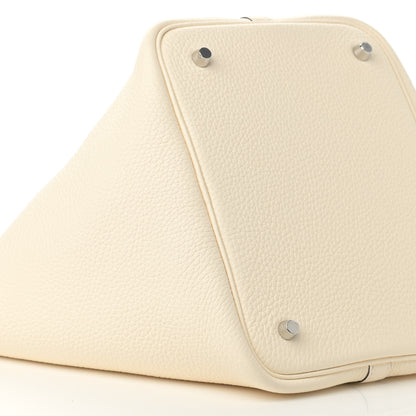 Hermes Taurillon Clemence Picotin Lock 22 MM Nata 9 of 10