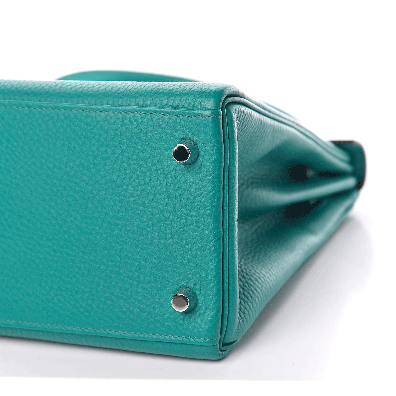 Hermes Taurillon Clemence Kelly Retourne 28 Bleu Paon 6 of 12