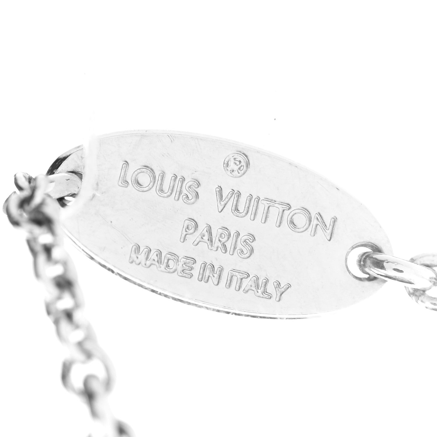 Louis Vuitton Metal Essential V Supple Necklace Silver 6 of 6