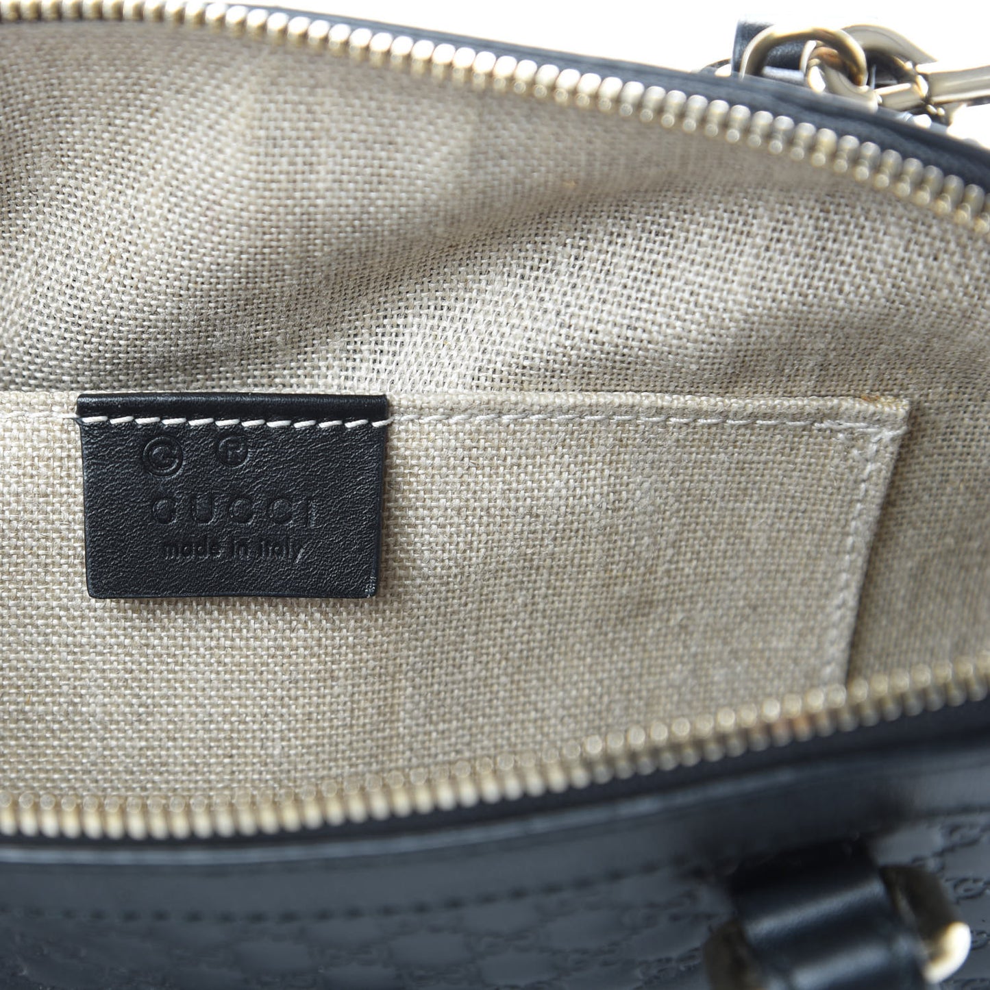 Microguccissima Mini Dome Bag Black