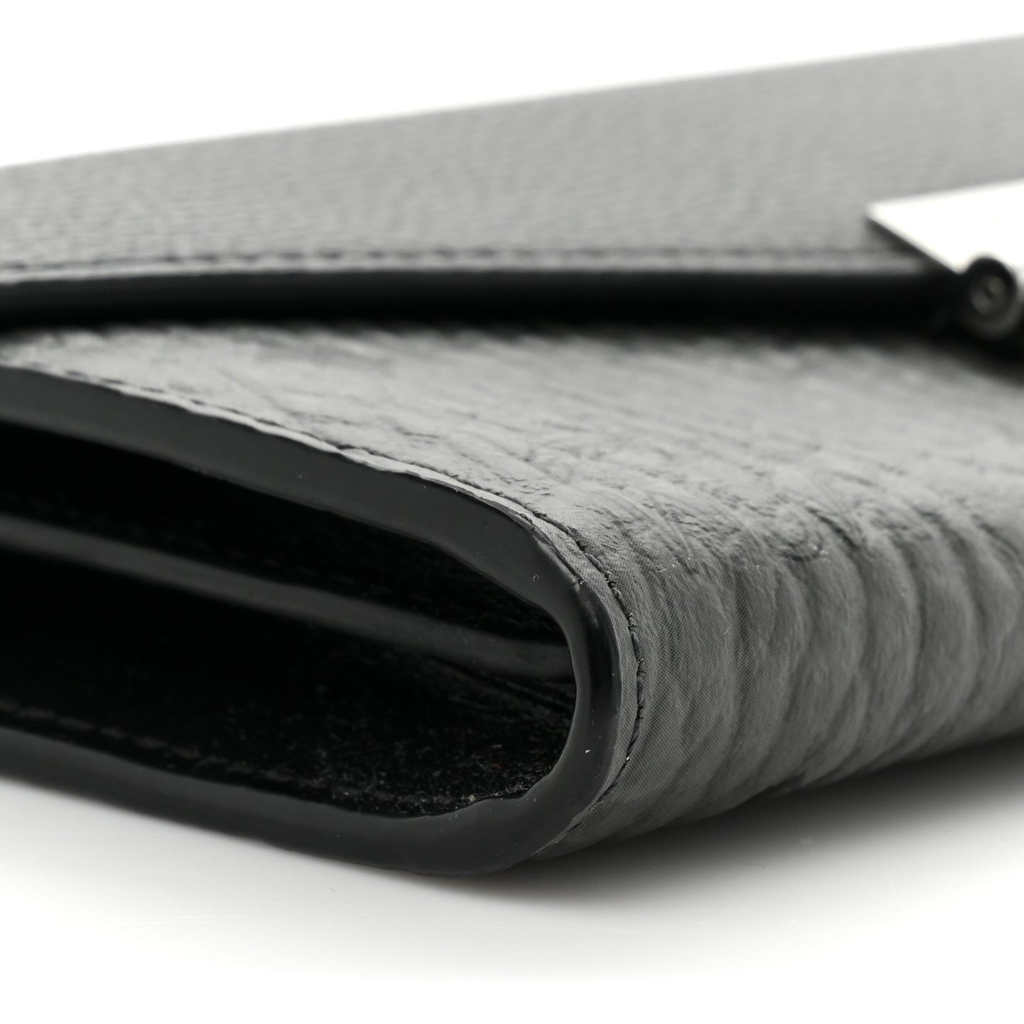 Visetos Calfskin Large Patricia Wallet On Chain Black