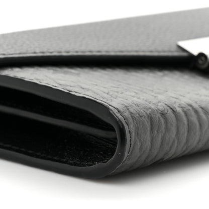 MCM Visetos Calfskin Large Patricia Wallet On Chain Black 11 of 13