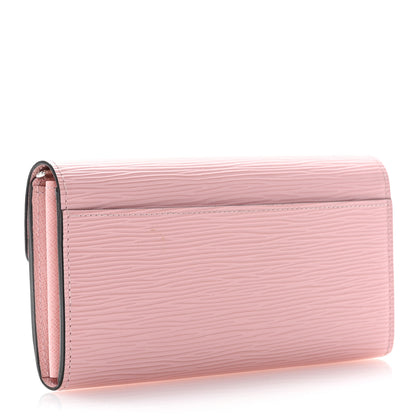 Louis Vuitton Epi Sarah Wallet NM Rose Ballerine 3 of 9