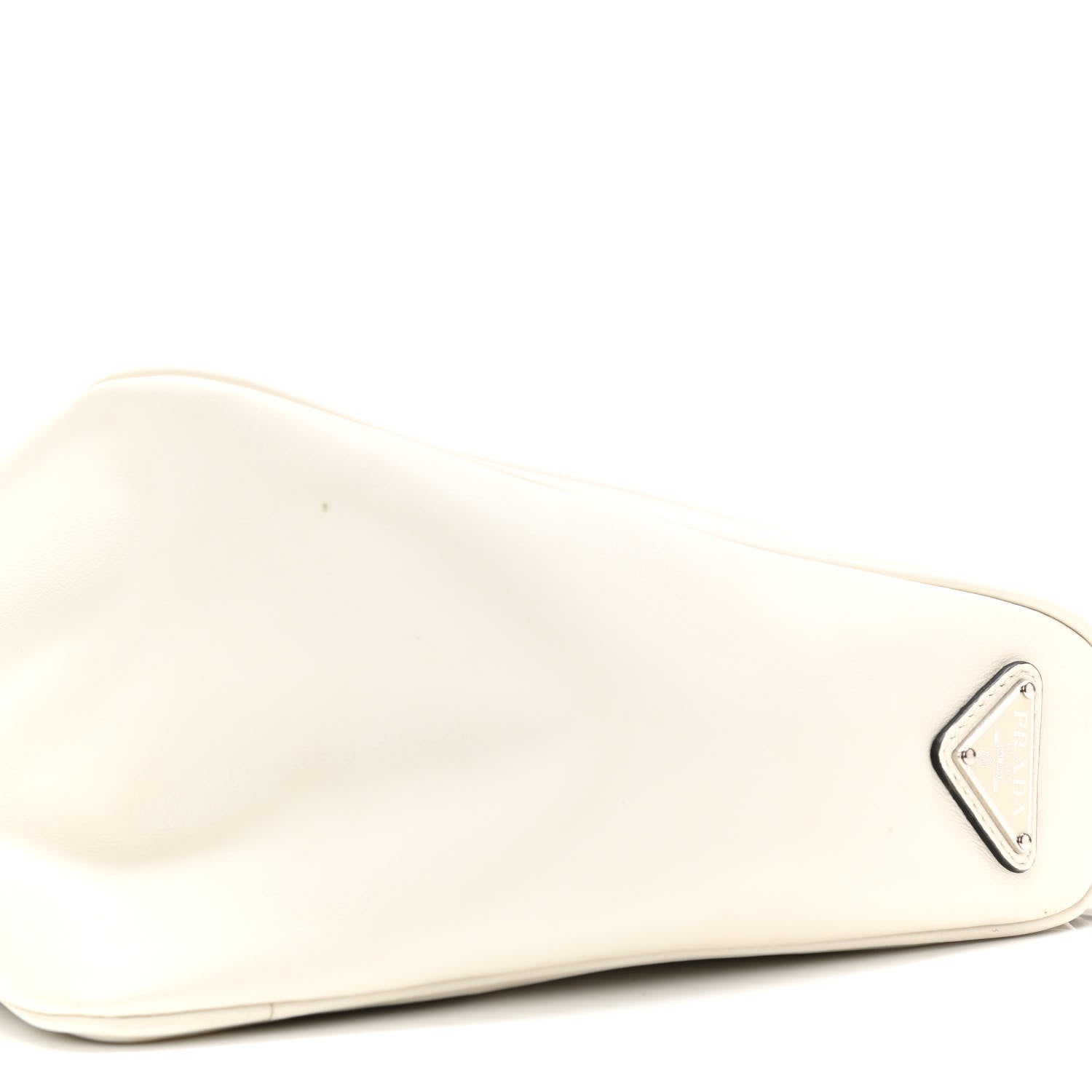 Prada Grace Lux Triangle Shoulder Bag White 10 of 11