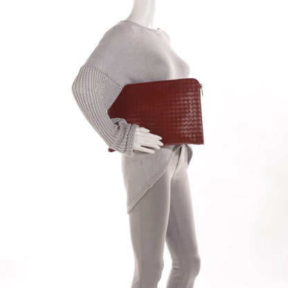 Bottega Veneta Intrecciato VN Portfolio Case Burnt Red 2 of 8