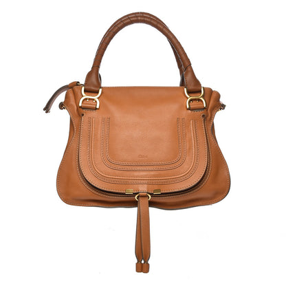Chloe Calfskin Medium Marcie Satchel Tan 1 of 9