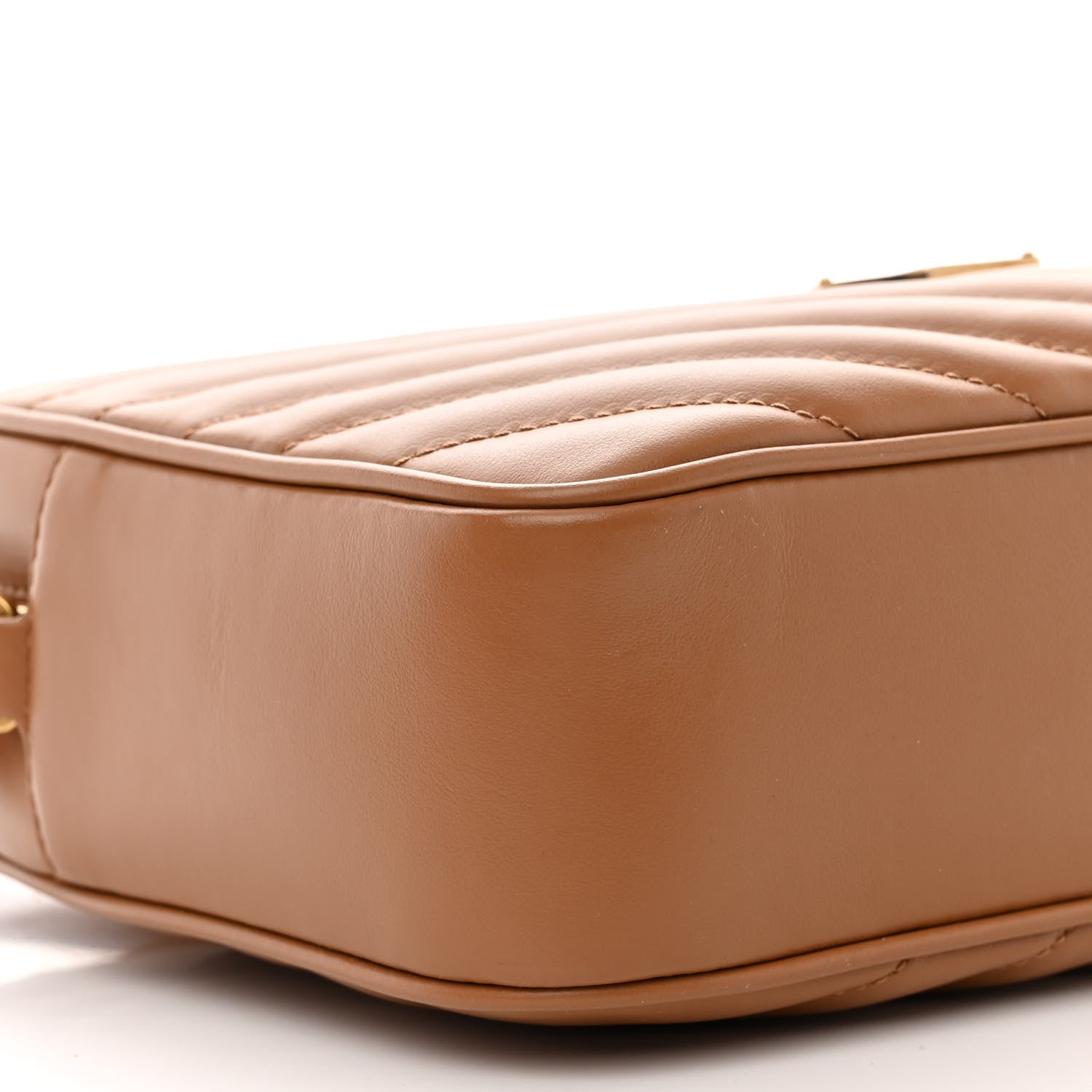 Saint Laurent Calfskin Matelasse Monogram Lou Camera Bag Cinnamon 9 of 10