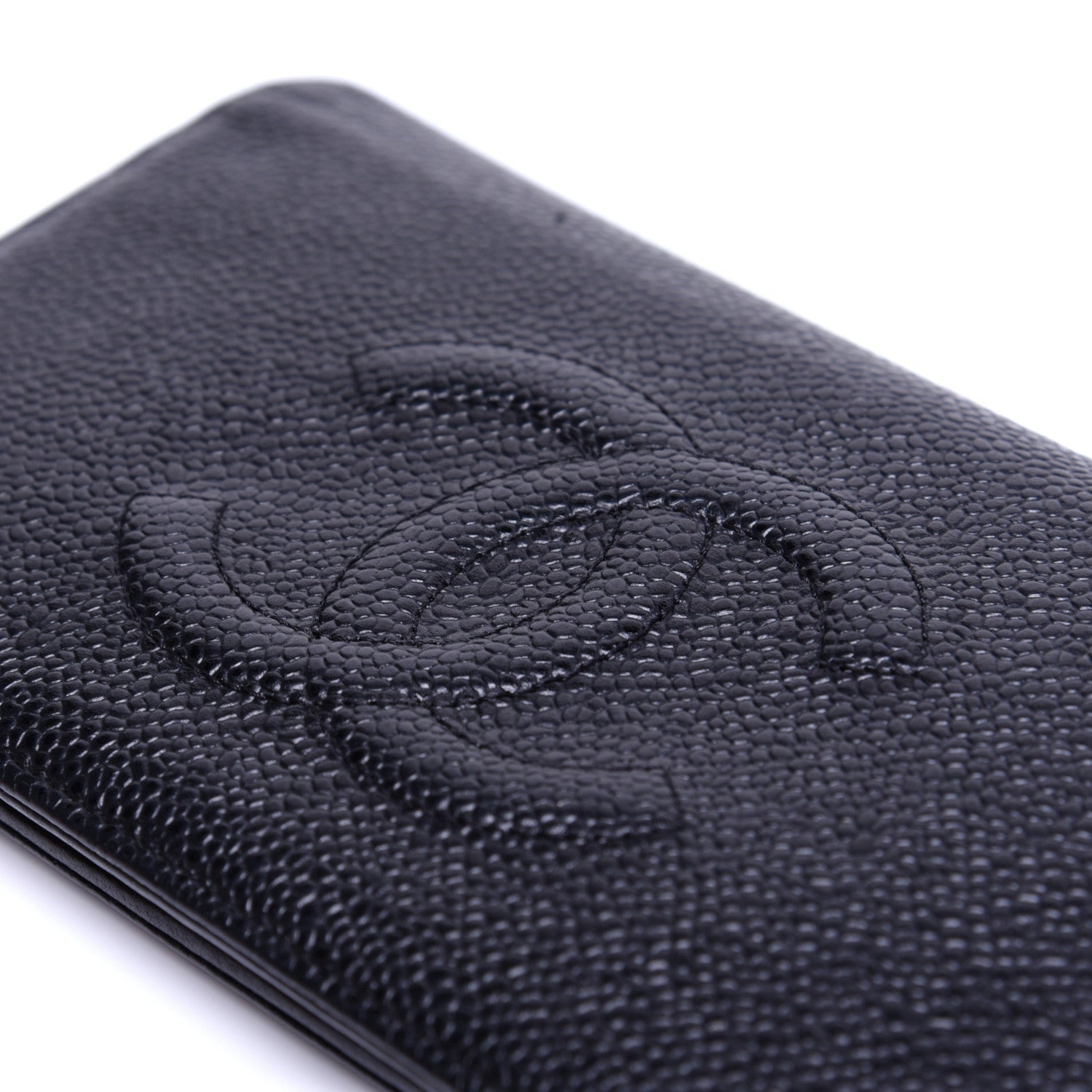 Chanel Caviar Timeless CC Yen Wallet Black 8 of 12