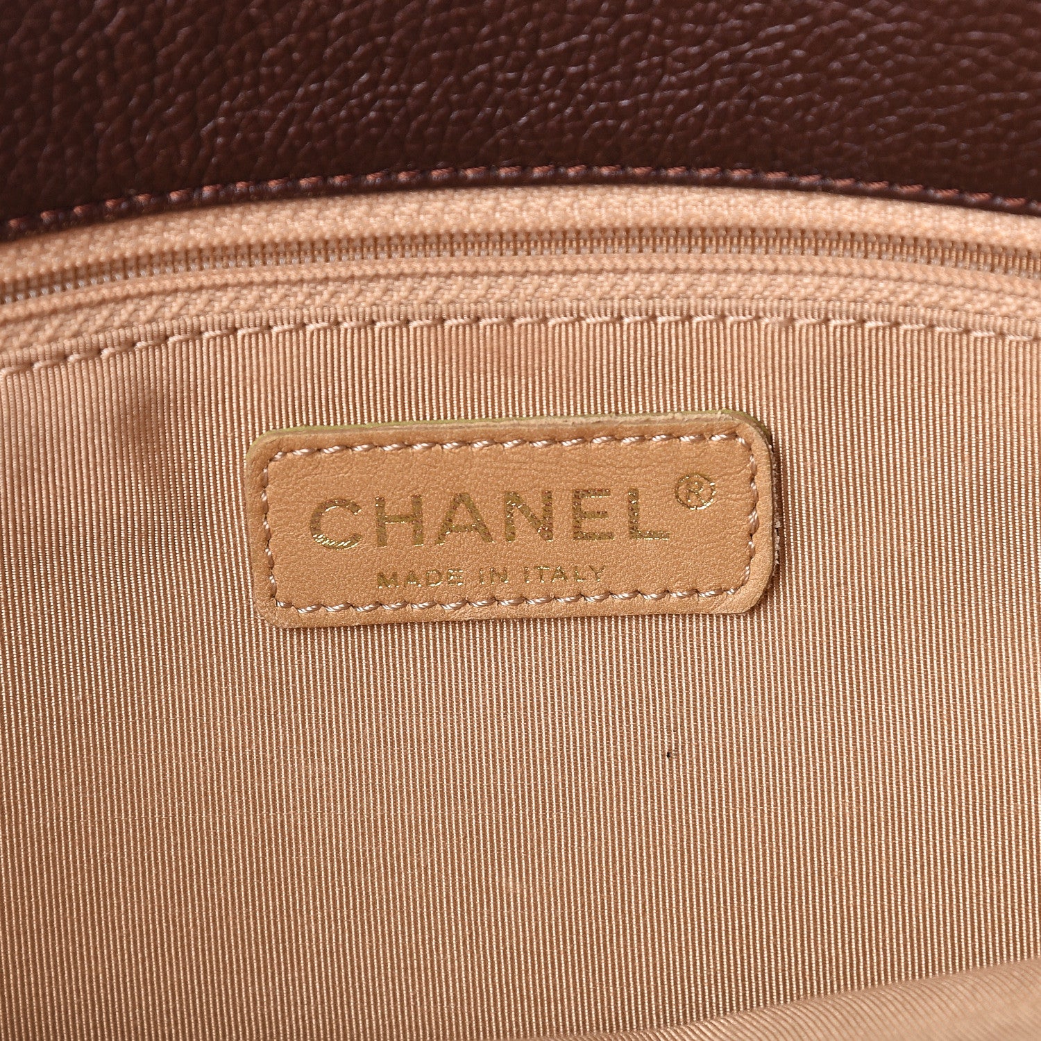 Chanel Calfskin Cerf Executive Shopper Tote Brown 6 of 18