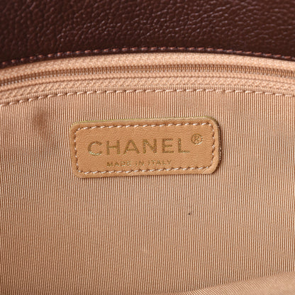 Chanel Calfskin Cerf Executive Shopper Tote Brown 6 of 18