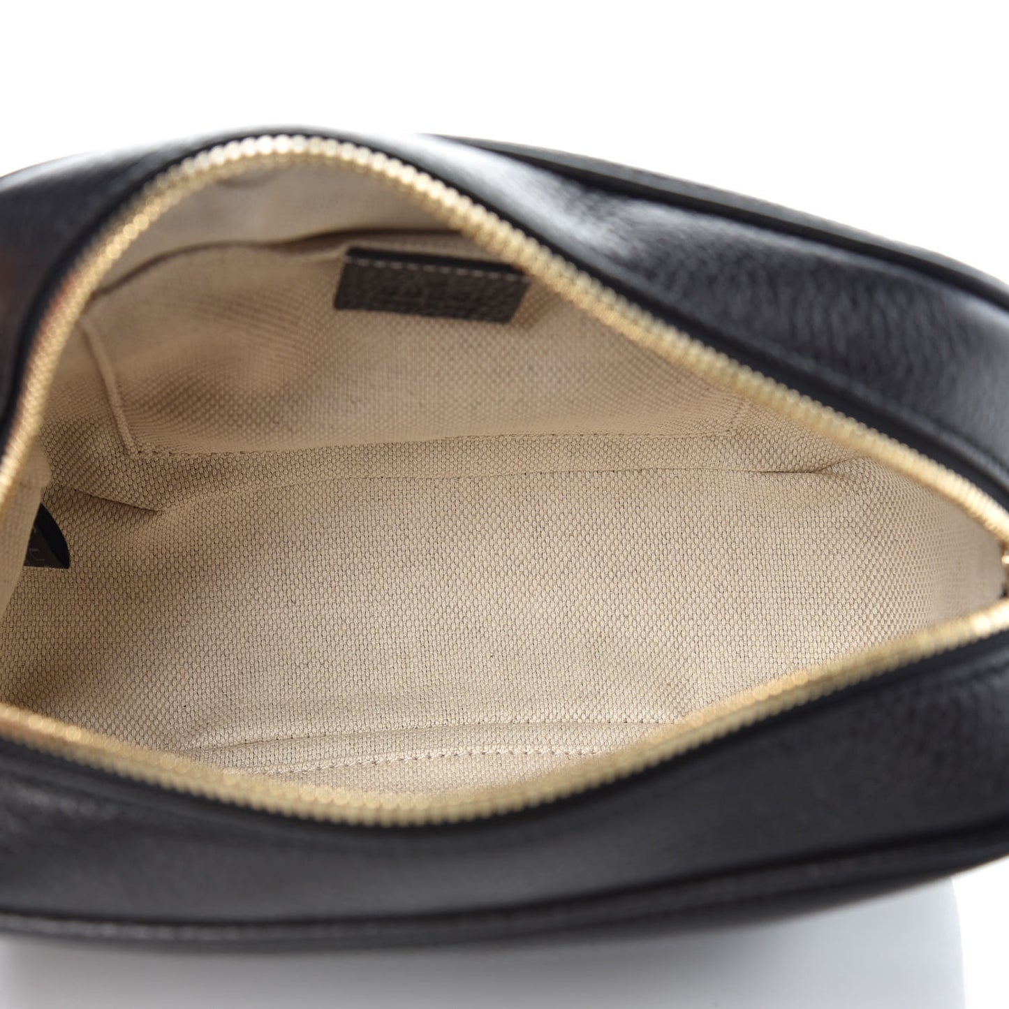 Pebbled Calfskin Small Soho Disco Bag Black