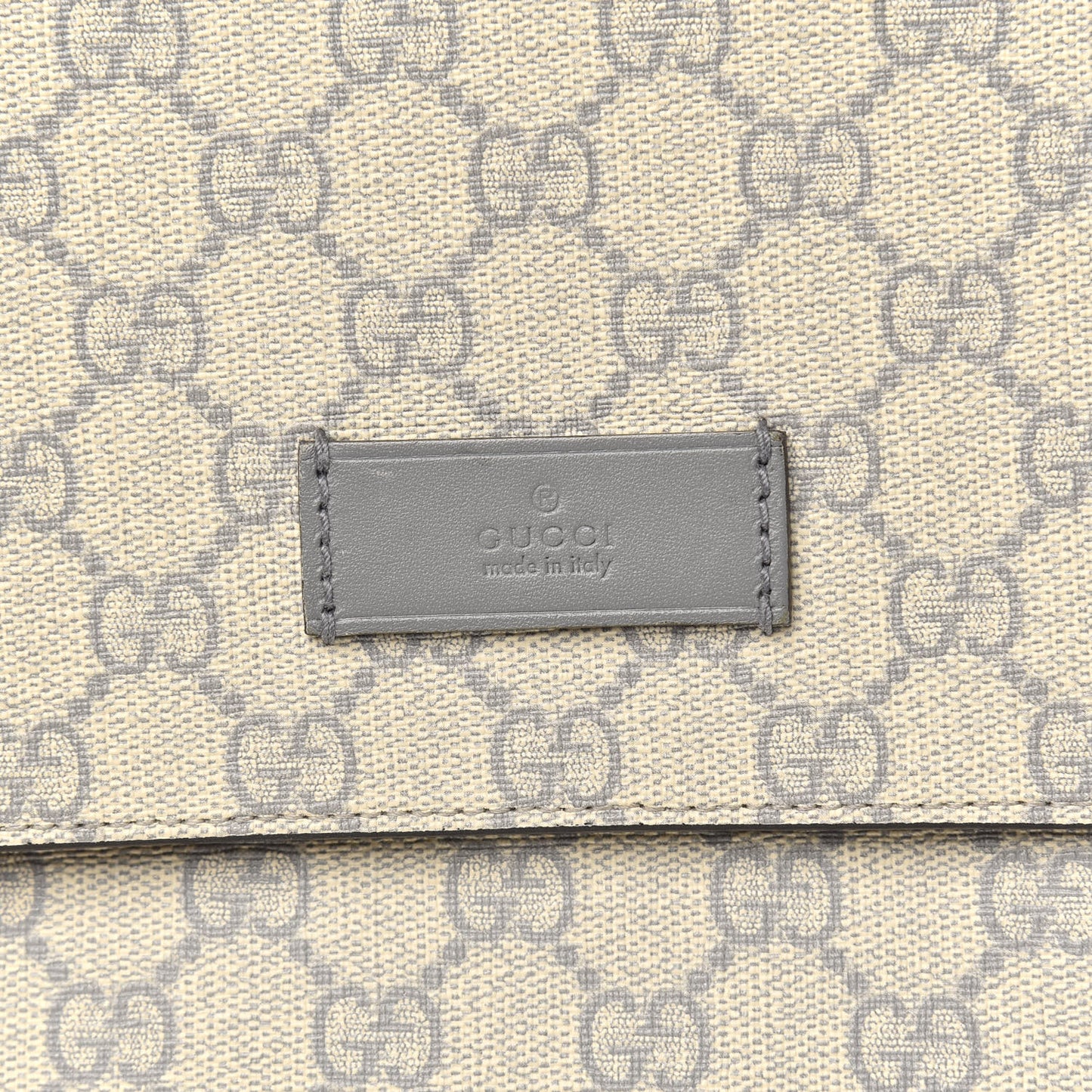 GG Plus Monogram Messenger Diaper Bag Ecru Grigio