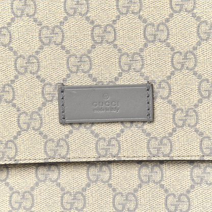 Gucci GG Plus Monogram Messenger Diaper Bag Ecru Grigio 10 of 11