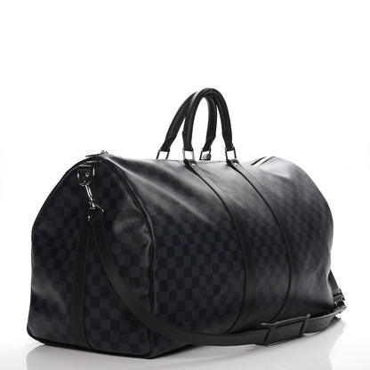 Louis Vuitton Damier Cobalt Keepall Bandouliere 55 3 of 8