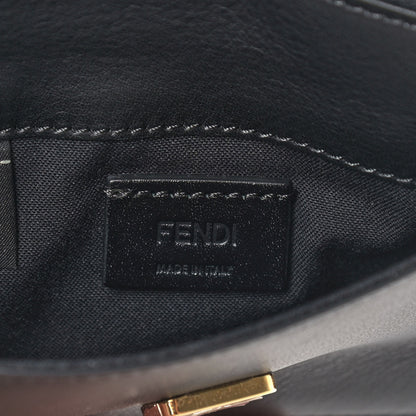 Fendi Vitello Flamingo Tube Wallet on Chain Black 6 of 10