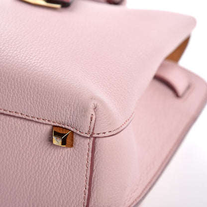 MCM Grained Calfskin Medium Milla Tote Pale Mauve 16 of 21