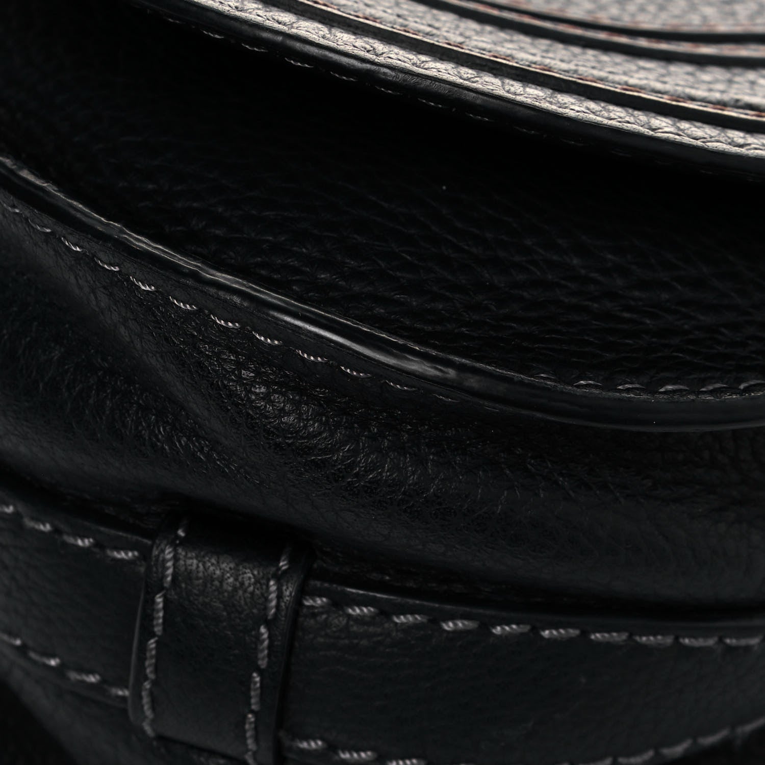 Chloe Calfskin Mini Marcie Round Crossbody Bag Black 8 of 11