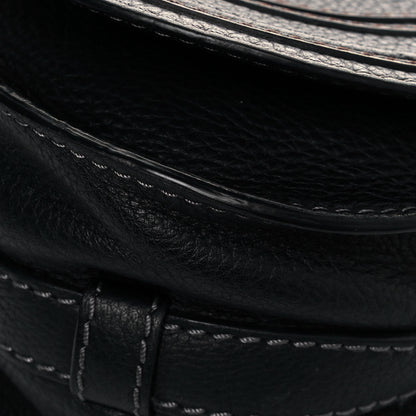 Chloe Calfskin Mini Marcie Round Crossbody Bag Black 8 of 11