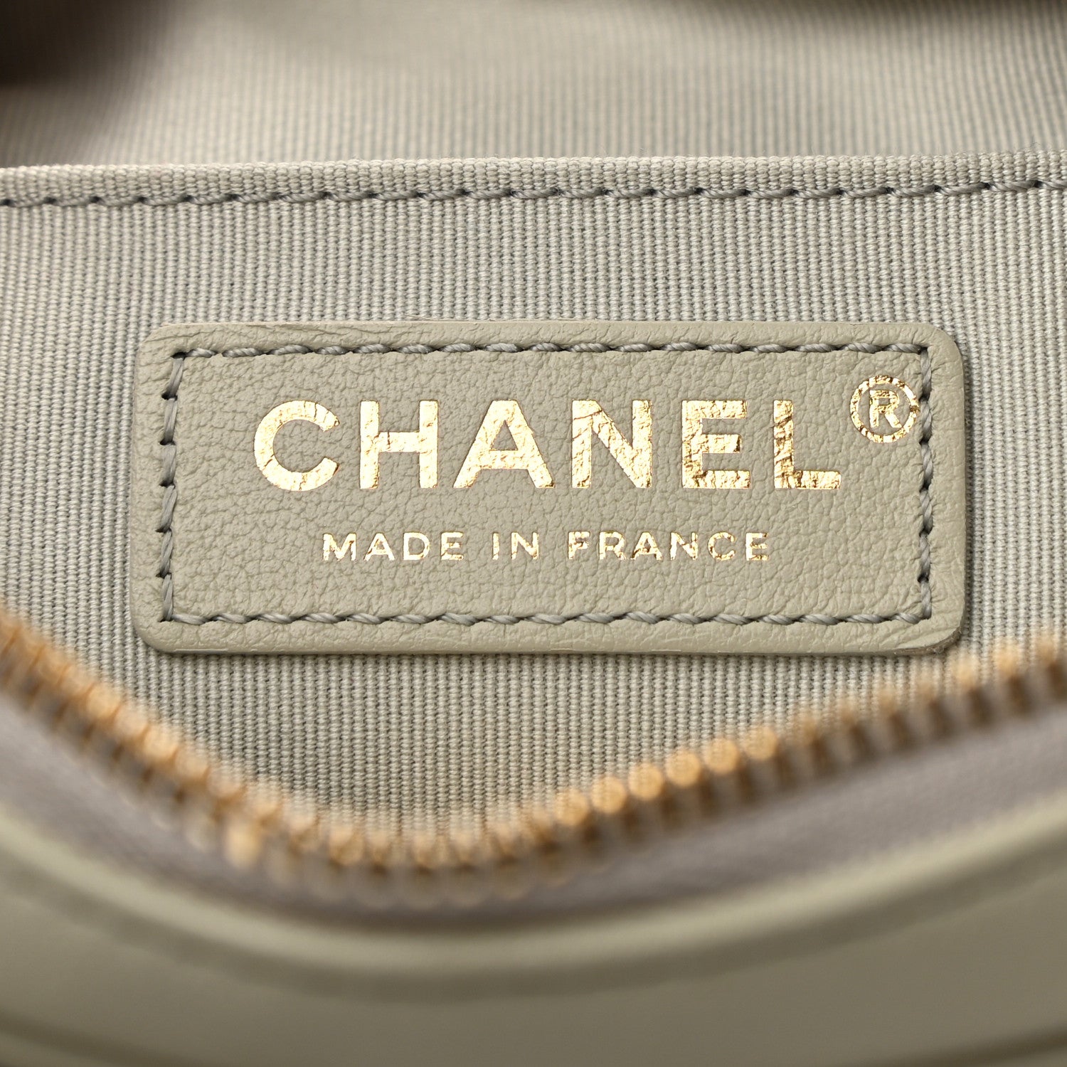 Chanel Calfskin Quilted Small Camera Case Grey 6 of 10