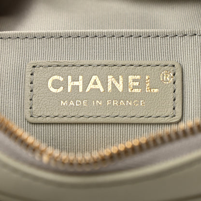 Chanel Calfskin Quilted Small Camera Case Grey 6 of 10