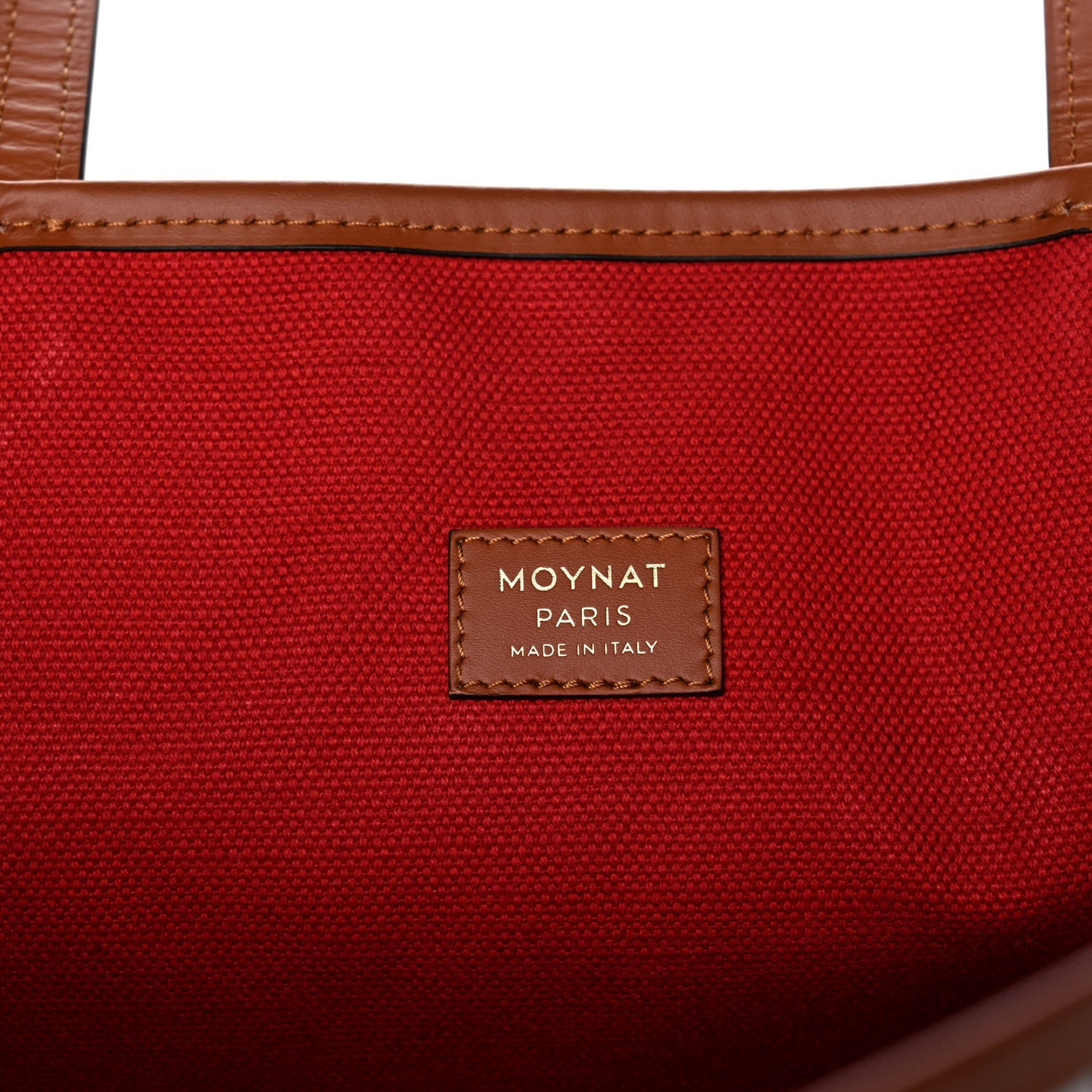 Grained Calfskin Canvas 1920 Oh! Tote Ruban MM Carbon Bronze Cognac