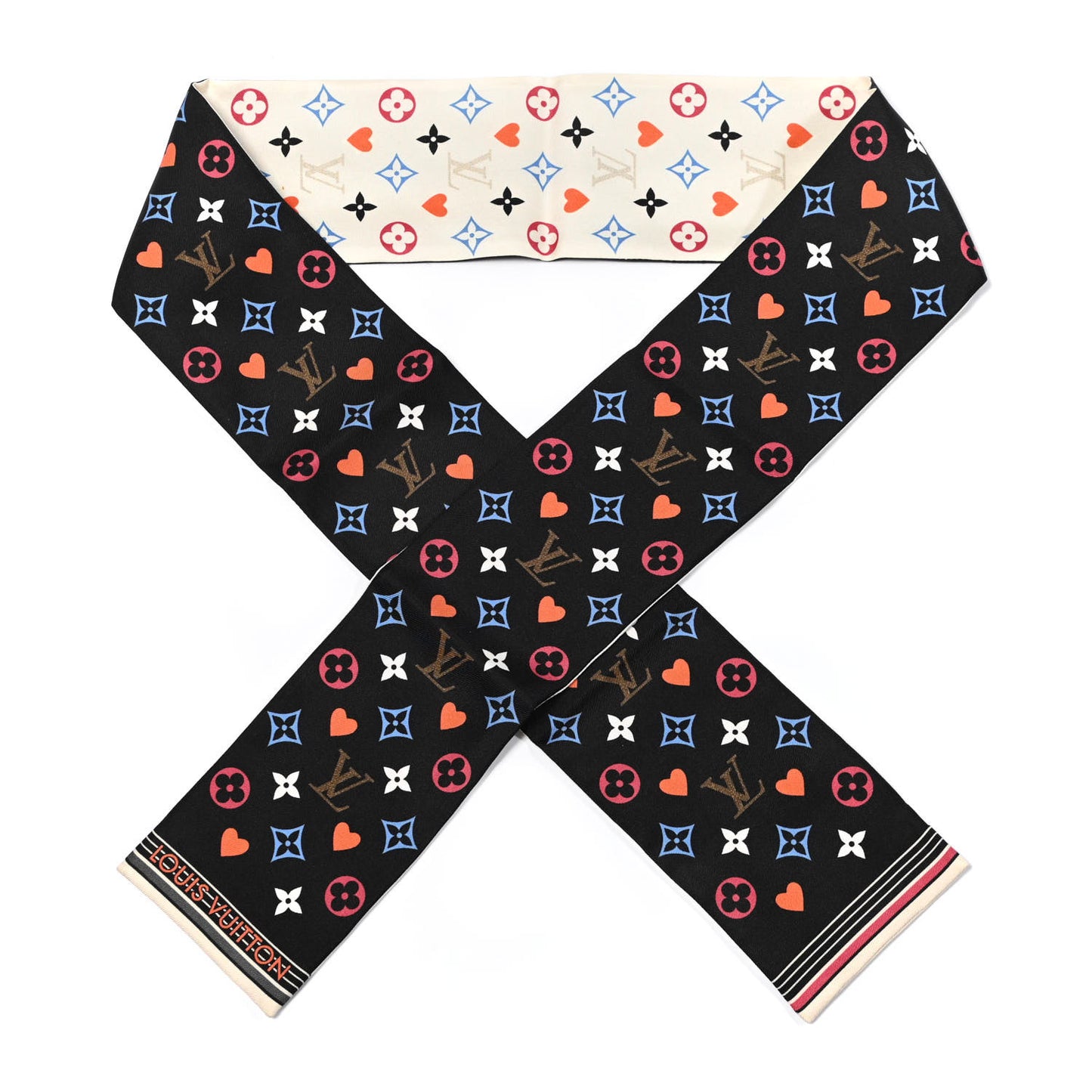 Silk Game On Bandeau Black White