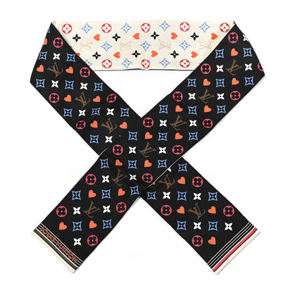 Louis Vuitton Silk Game On Bandeau Black White 1 of 3