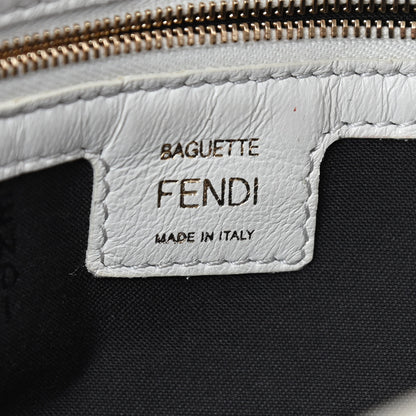 Fendi Nappa FF 1974 Embossed Baguette White 7 of 8