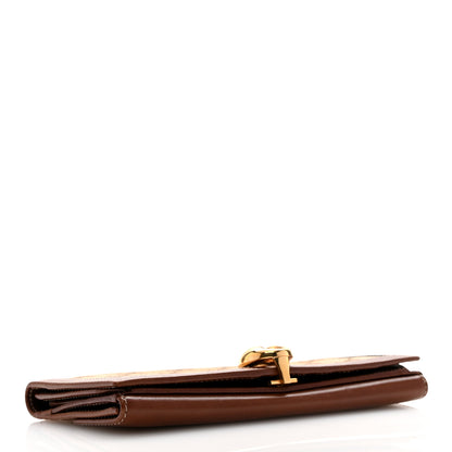 Gucci Guccissima Wave Continental Wallet Beige Ebony Brown Sugar 4 of 10