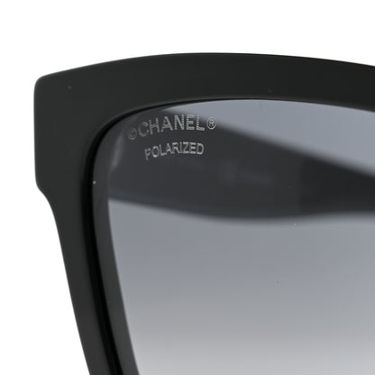 Chanel Acetate Polarized Square Sunglasses 5417-A Black 7 of 8