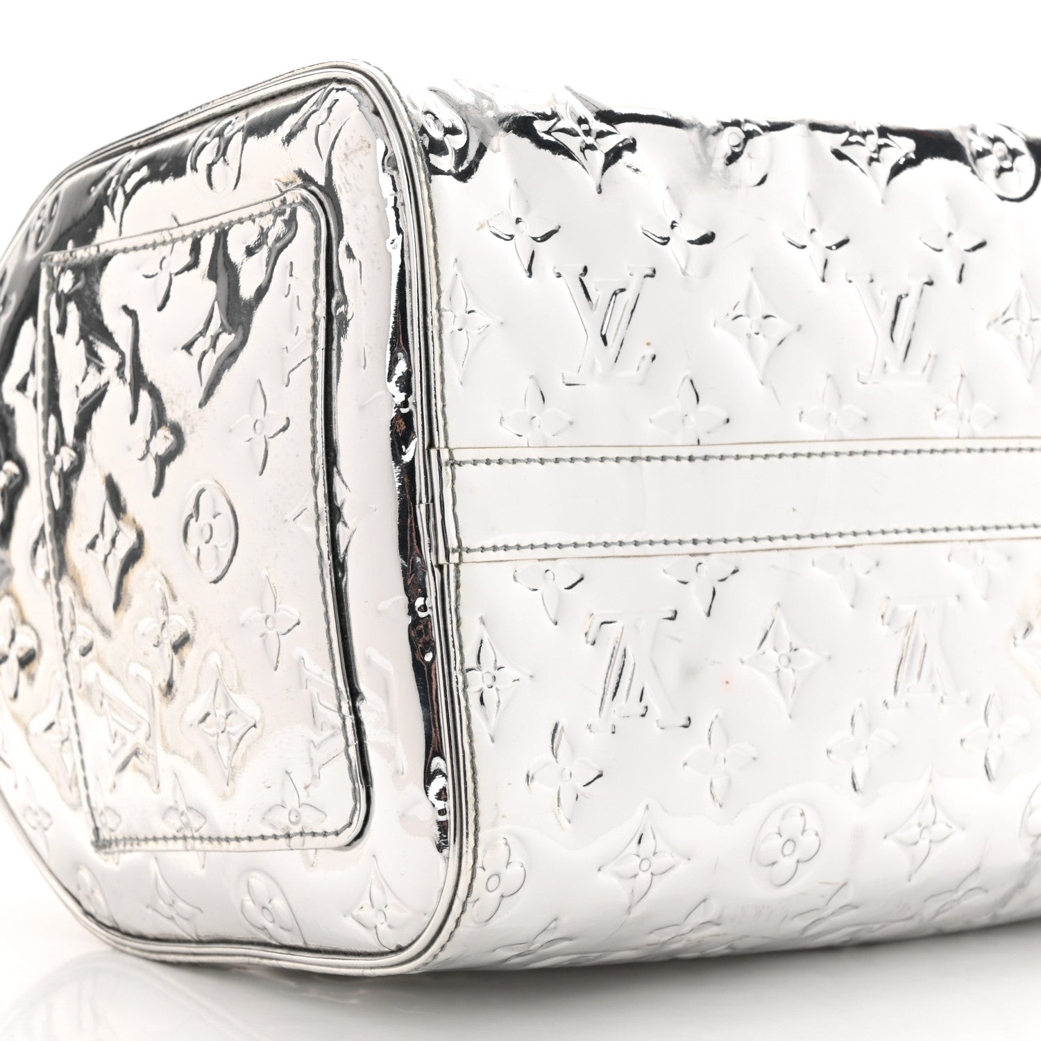 Louis Vuitton Monogram Miroir Speedy 30 Silver 10 of 17
