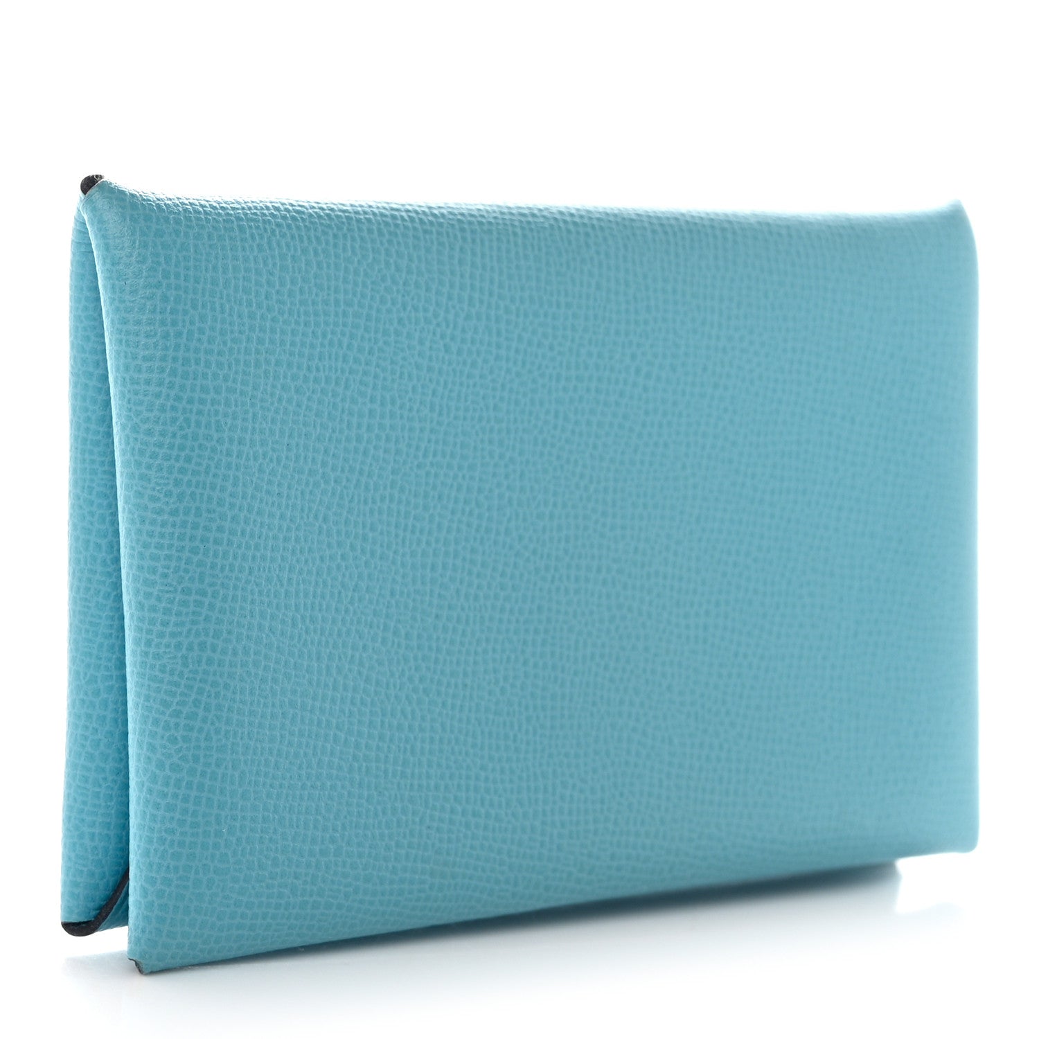 Hermes Madame Calfskin Calvi Card Case Bleu du Nord 3 of 8