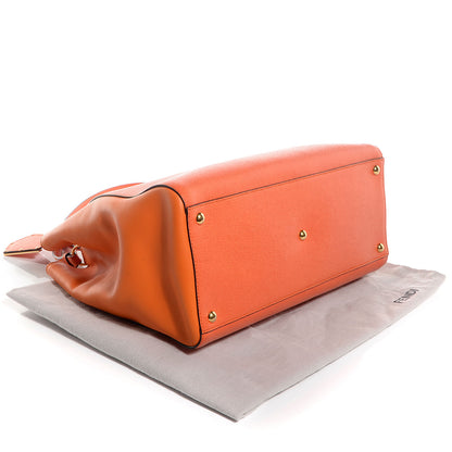 Fendi Vitello Elite Regular 2Jours Tote Arancio 6 of 12