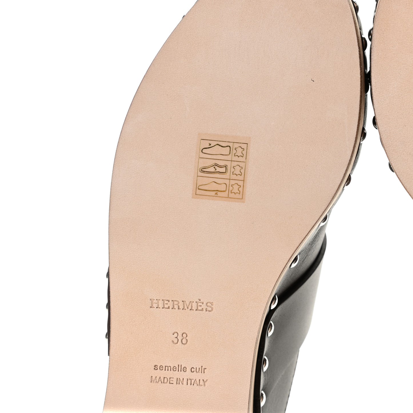Calfskin Calya Mules 38 Cafe