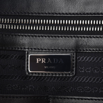 Prada Saffiano Travel Briefcase Black 7 of 9