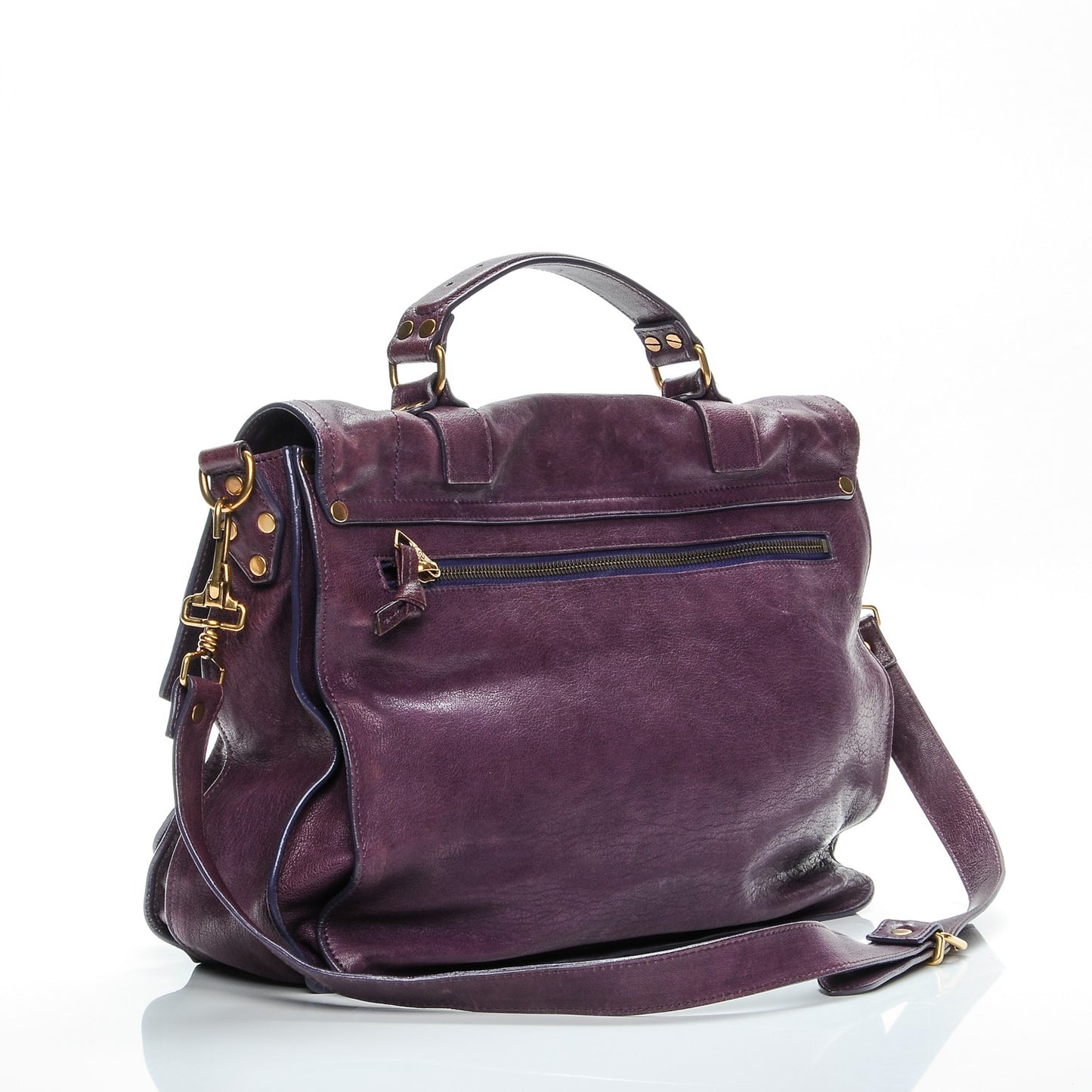 Lambskin Large PS1 Satchel Plum