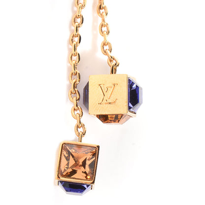 Louis Vuitton Swarovski Gamble Earrings Azur Gold 3 of 6