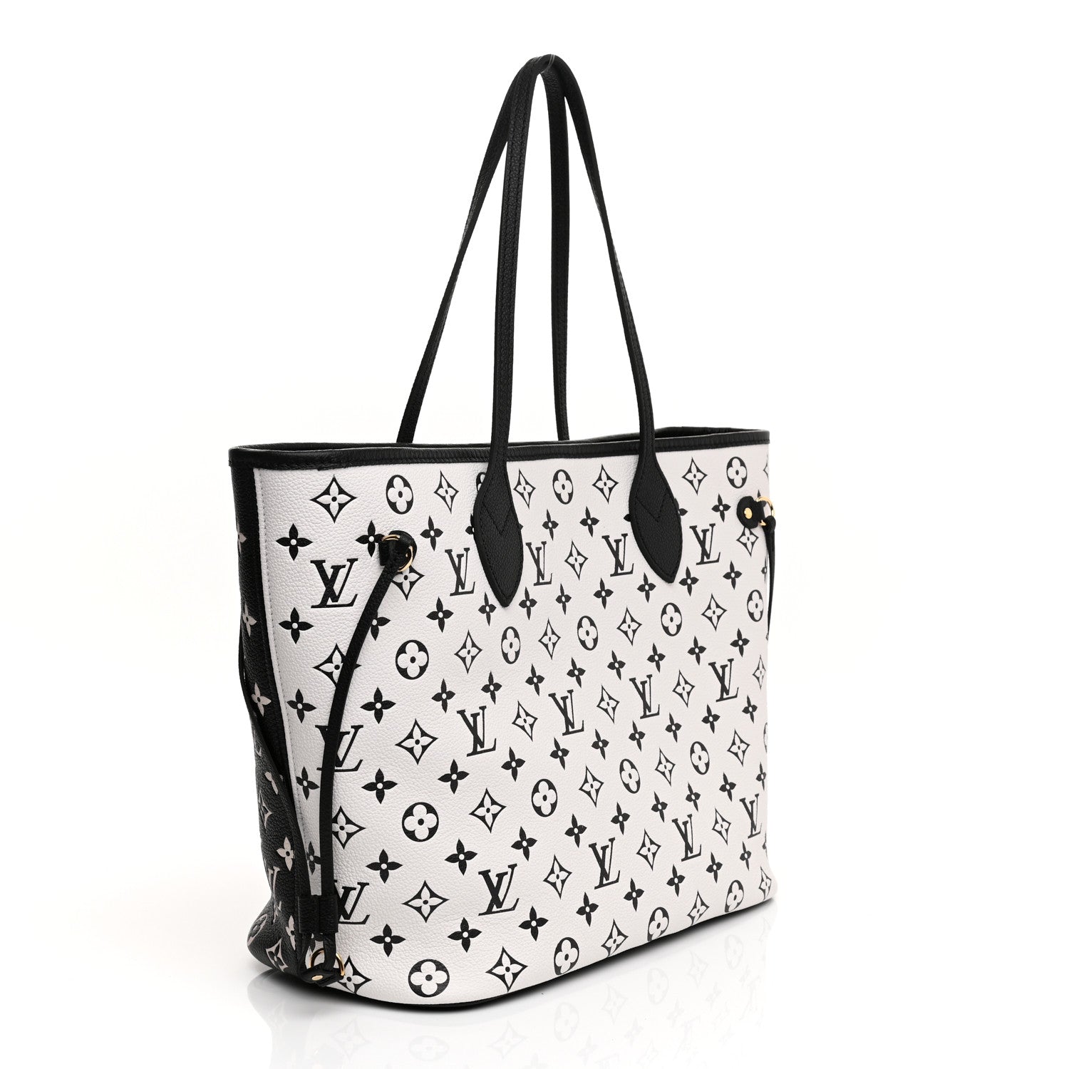 Louis Vuitton Empreinte Spring In The City Neverfull MM Black White Pink 7 of 15