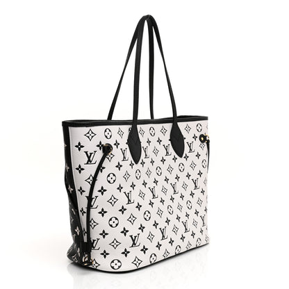 Louis Vuitton Empreinte Spring In The City Neverfull MM Black White Pink 7 of 15