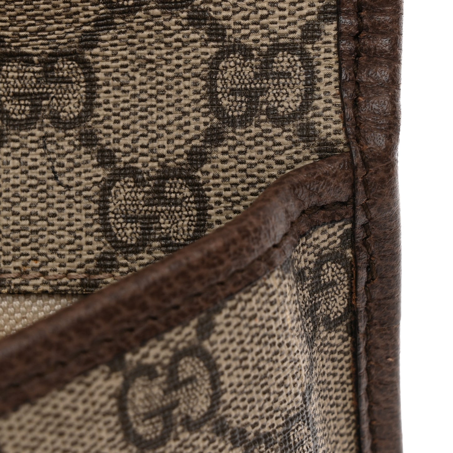 GG Supreme Monogram Neo Vintage Web Belt Bag Brown